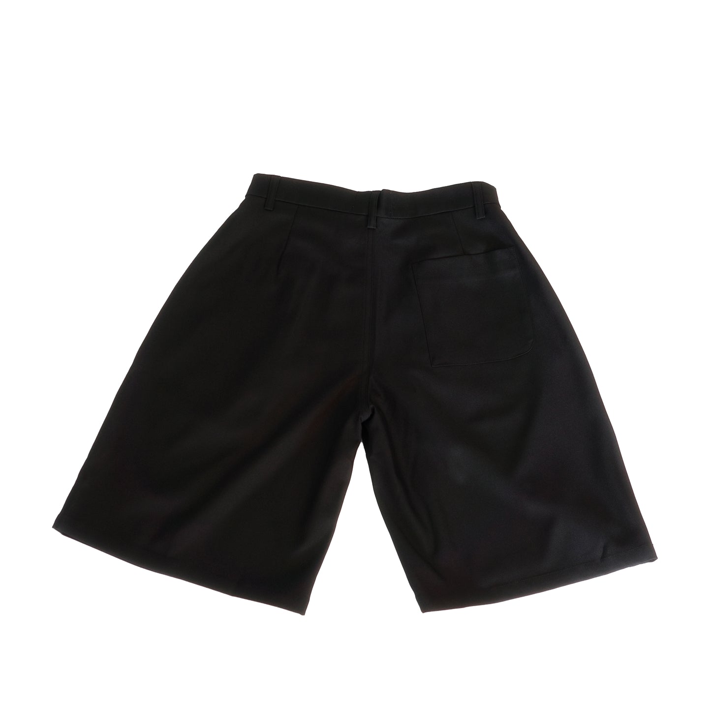 Aria Wide Pleated Shorts in Black