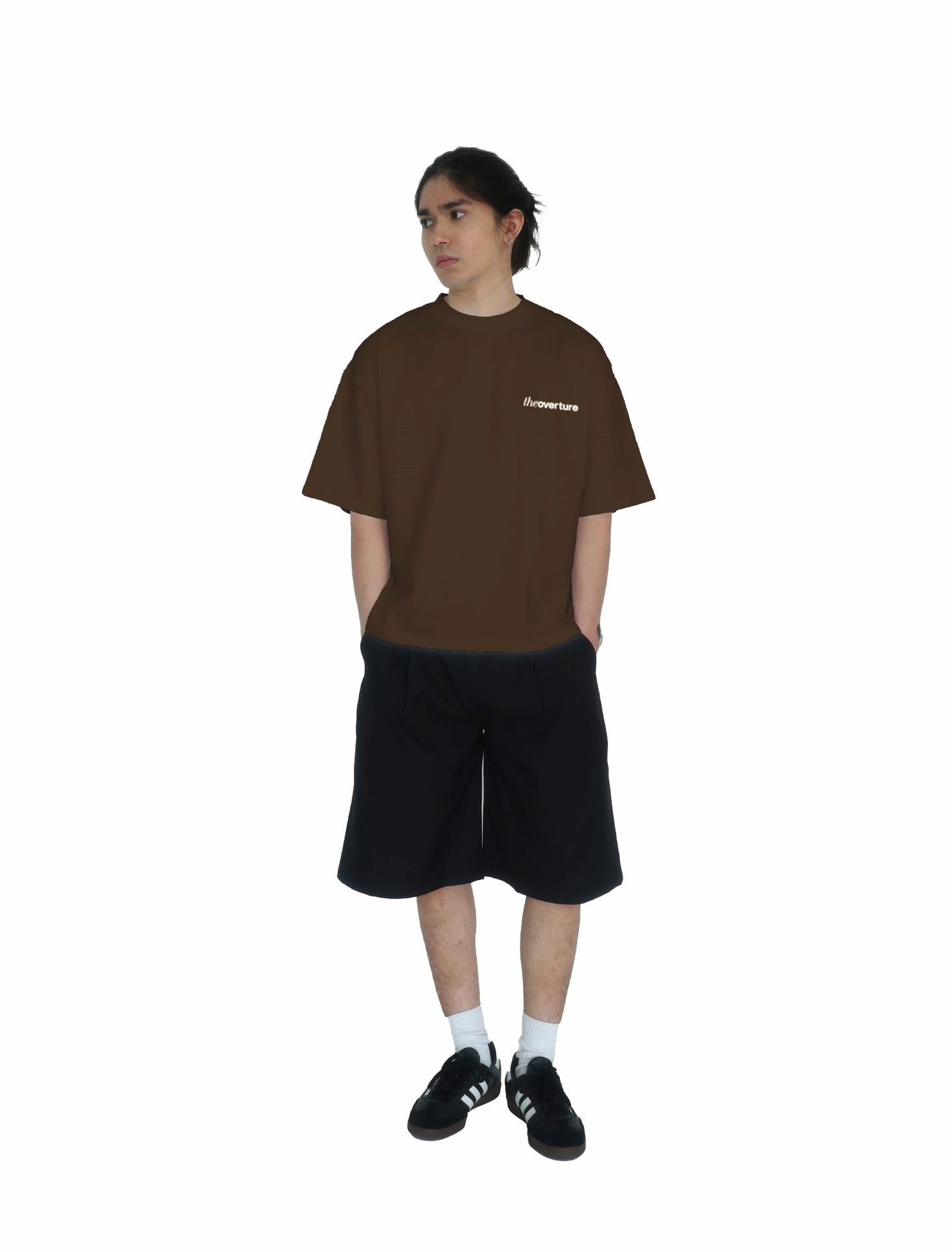 Verse Boxy T-Shirt in Brown